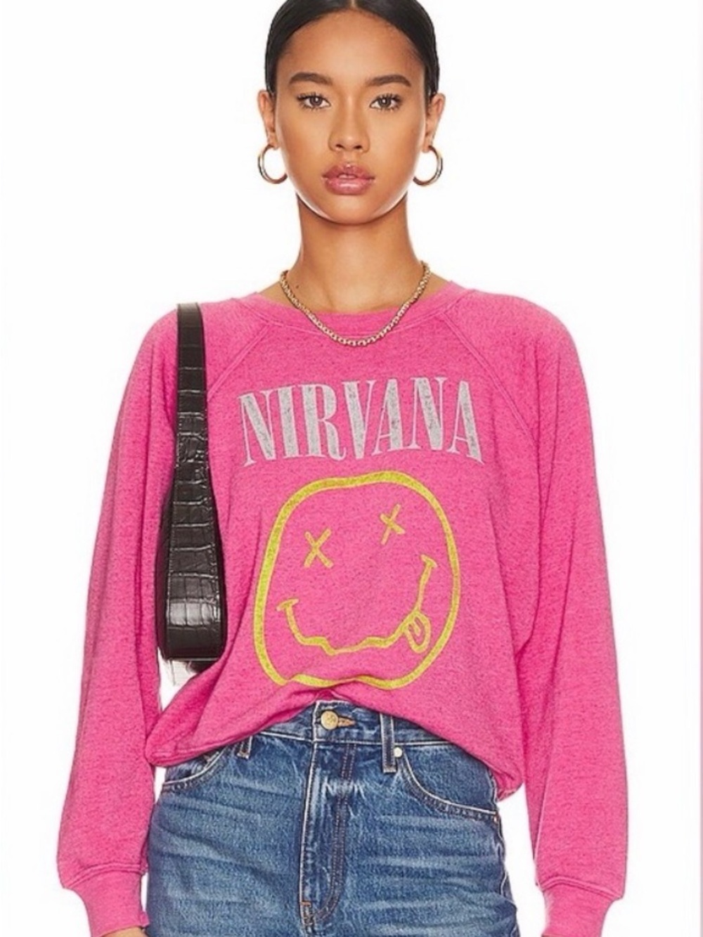 Daydreamer - NIRVANA Hot Pink Crewneck